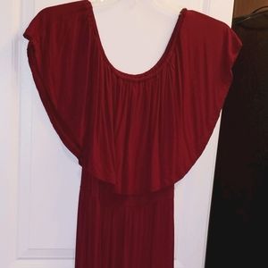 Wine Colored Maxi Dress Size Medium